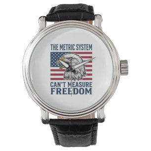 Patriotic Eagle Freedom Quote Vintage Vector Shirt Watch