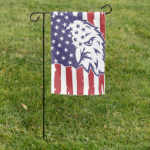 Patriotic Eagle Garden Flag