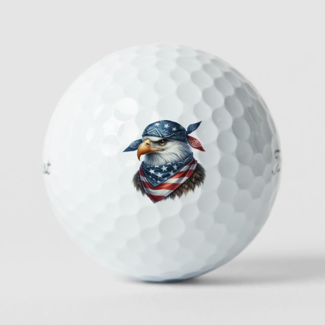 Patriotic Eagle Golf Balls (Front)