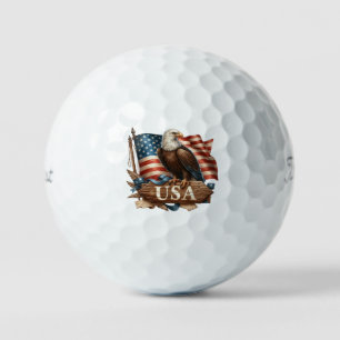 Patriotic Eagle Golf Balls