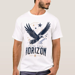 Patriotic Eagle Graphic Motivational T-Shirt