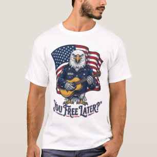 Patriotic Eagle Guitar Vintage T-Shirt
