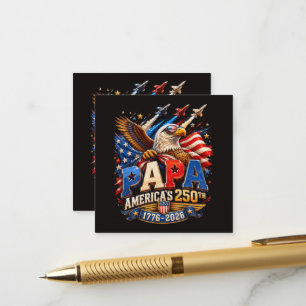 Patriotic Eagle Jets America 250th Enclosure Card