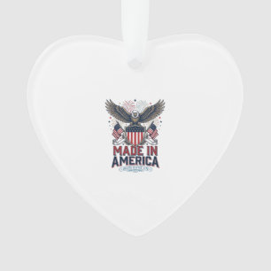 Patriotic Eagle Made in America 4th of July Shirt_ Ornament