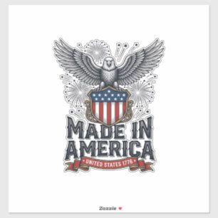 Patriotic Eagle Made in America Vintage