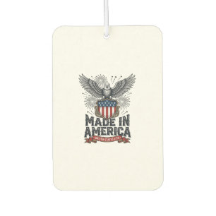 Patriotic Eagle Made in America Vintage Car Air Freshener