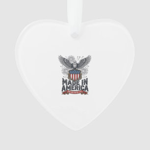 Patriotic Eagle Made in America Vintage Ornament