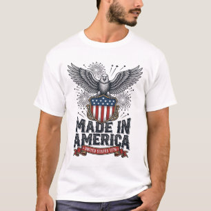 Patriotic Eagle Made in America Vintage T-Shirt