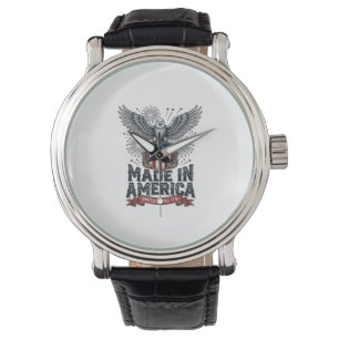 Patriotic Eagle Made in America Vintage Watch
