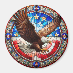 Patriotic Eagle Magnet