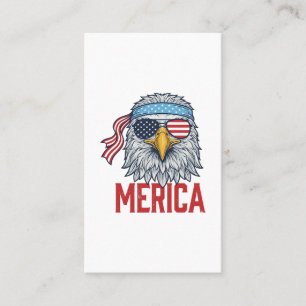 Patriotic Eagle Merica Vintage Engraving Shirt Des Business Card