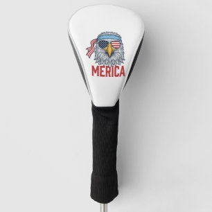 Patriotic Eagle Merica Vintage Engraving Shirt Des Golf Head Cover
