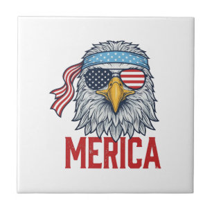 Patriotic Eagle Merica Vintage Engraving Shirt Des Tile