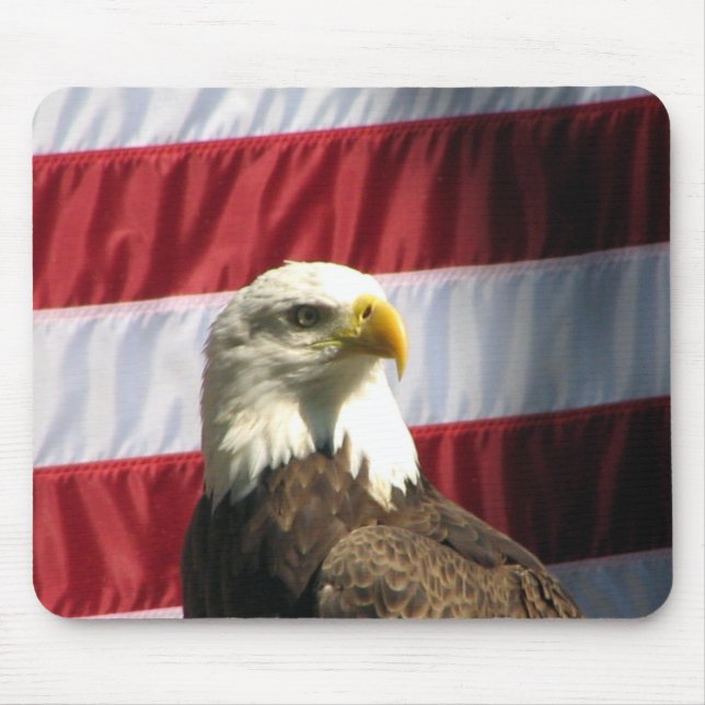 Patriotic Eagle Mouse Pad (Front)
