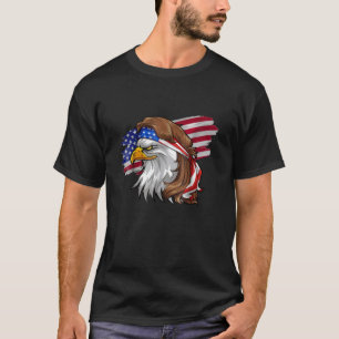 Patriotic Eagle Mullet 4Th Of July American Flag T-Shirt