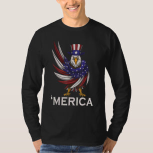 Patriotic Eagle Mullet 4th Of July Usa American Fl T-Shirt