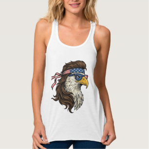 Patriotic Eagle Mullet Vintage Engraving Vector De Singlet