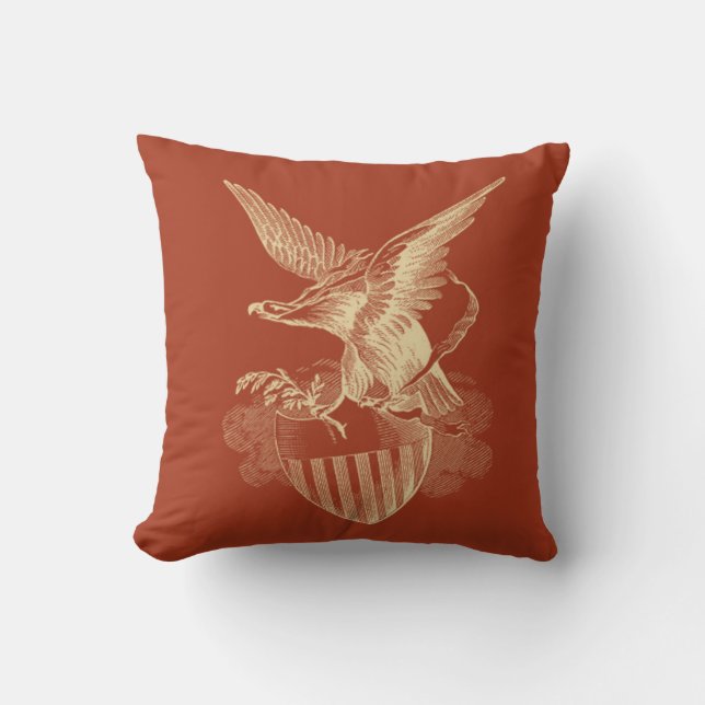 Patriotic Eagle Pillow (Front)