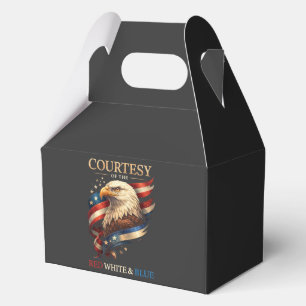 Patriotic Eagle Red White and Blue Vintage Favour Box