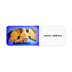 patriotic eagle return address labels