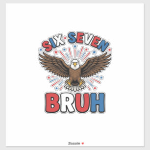 Patriotic Eagle Six Seven Bruh Vector Design_1