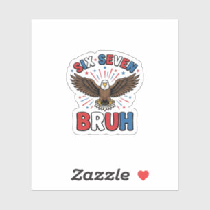 Patriotic Eagle Six Seven Bruh Vector Design_1