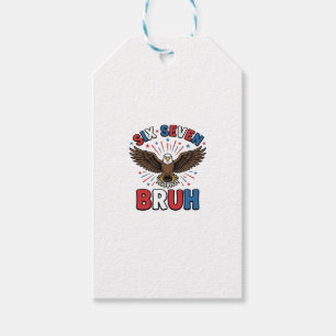 Patriotic Eagle Six Seven Bruh Vector Design_1 Gift Tags