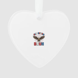 Patriotic Eagle Six Seven Bruh Vector Design_1 Ornament