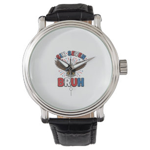 Patriotic Eagle Six Seven Bruh Vector Design_1 Watch
