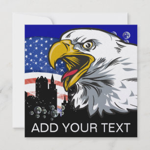 Patriotic Eagle - SRF Invitation