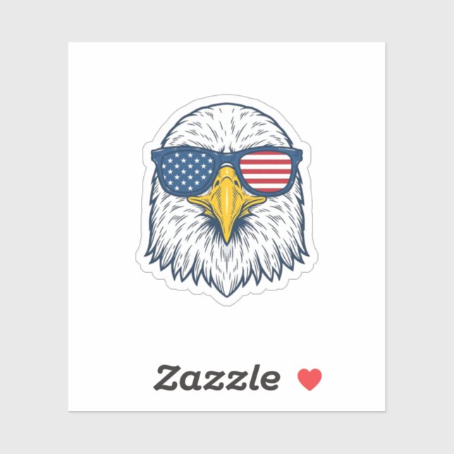 Patriotic Eagle Sunglasses Vintage Vector Design_1 (Sheet)