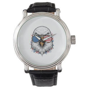 Patriotic Eagle Sunglasses Vintage Vector Shirt_1 Watch
