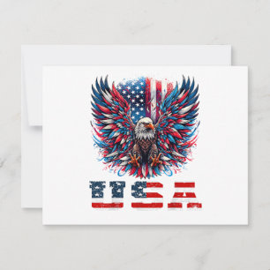 Patriotic Eagle USA Flag
