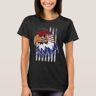 Patriotic Eagle Usa Merica 4th Of July American Fl T-Shirt