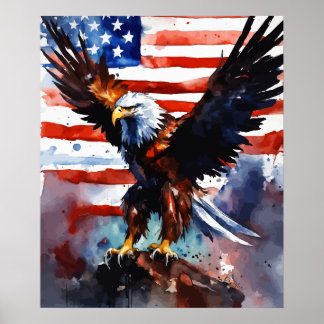 Patriotic Eagle | USA | Poster