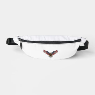 Patriotic Eagle Vintage Engraving Vector Design_1 Bum Bags