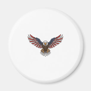 Patriotic Eagle Vintage Engraving Vector Design_1 Magnet