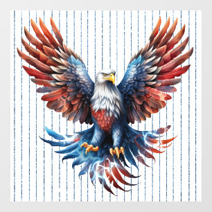 Patriotic Eagle Window Cling