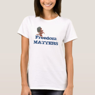 Patriotic Eagle with Freedom Quote T-Shirt