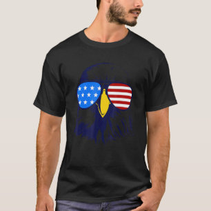 Patriotic Eagle With Sunglasses 4th Of July Indepe T-Shirt