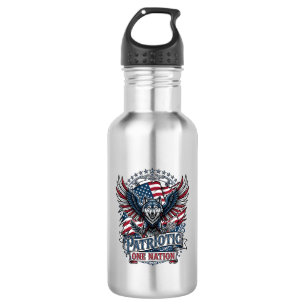 Patriotic Eagle Wolf Hybrid Animal Hybrid Patrioti 532 Ml Water Bottle