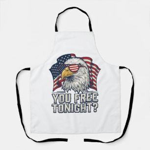 Patriotic Eagle You Free Tonight Vintage Shirt Des Apron