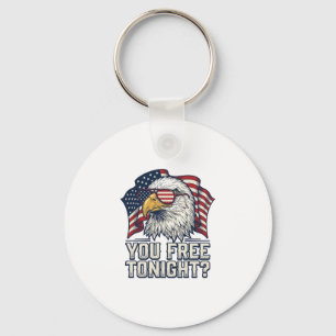 Patriotic Eagle You Free Tonight Vintage Shirt Des Key Ring
