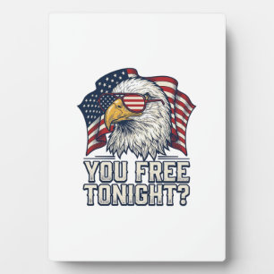 Patriotic Eagle You Free Tonight Vintage Shirt Des Plaque