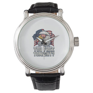 Patriotic Eagle You Free Tonight Vintage Shirt Des Watch