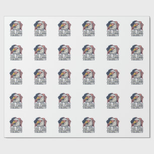 Patriotic Eagle You Free Tonight Vintage Shirt Des Wrapping Paper