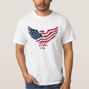 Patriotic Eagles USA Flag American 4th of July T-Shirt
