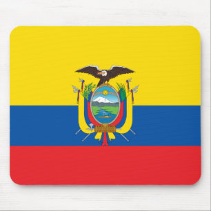 Patriotic Ecuador Flag Mouse Pad