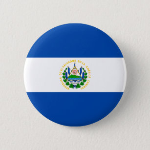 Patriotic El Salvador Flag 6 Cm Round Badge