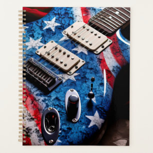 Patriotic Electric Guitar Planner